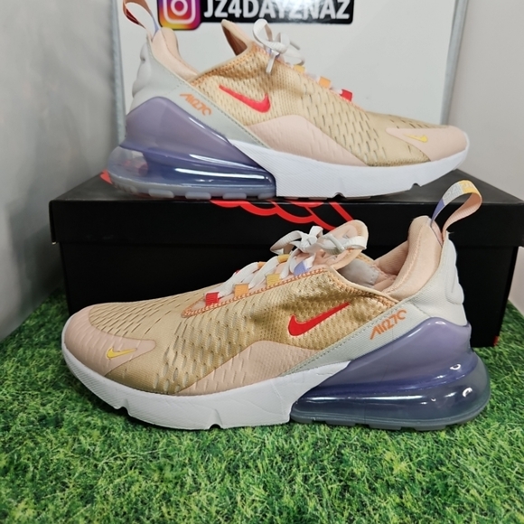 Nike Air Max 270 Washed Coral & White - WMN. SIZE 9 (7.5 MEN) CW5589 600 CLEAN - Picture 8 of 15